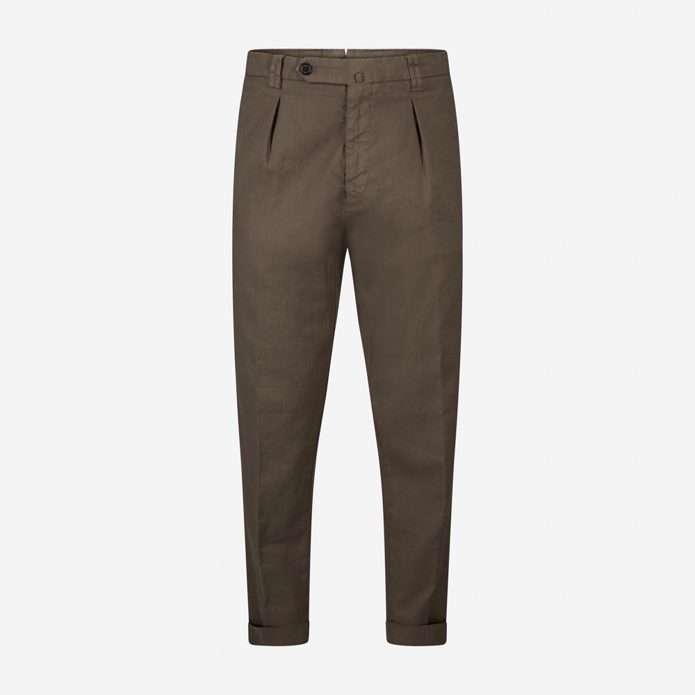 Chiaia Long Linen-Cotton - Fango