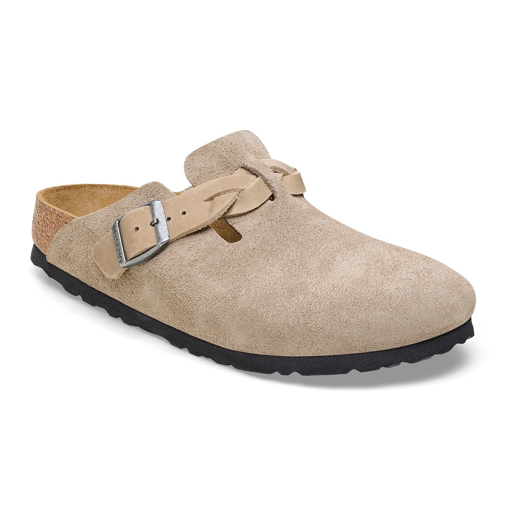 Boston Braided Suede Leather - Taupe