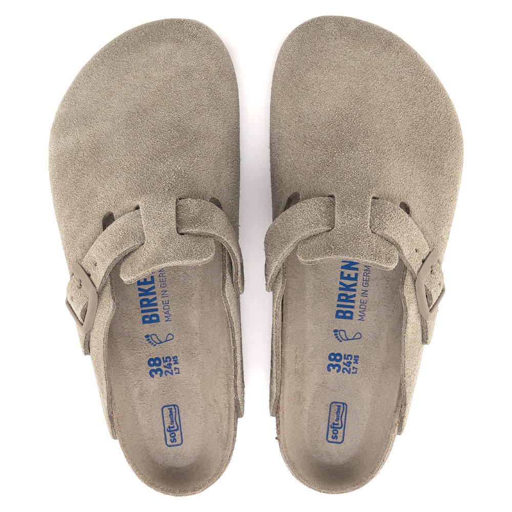 Boston Soft Footbed Suede Leather - Faded Khaki