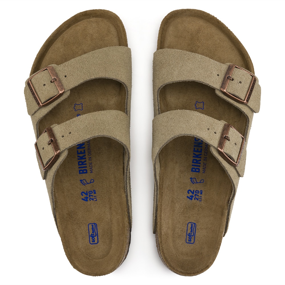 Arizona Soft Footbed Suede Leather - Taupe