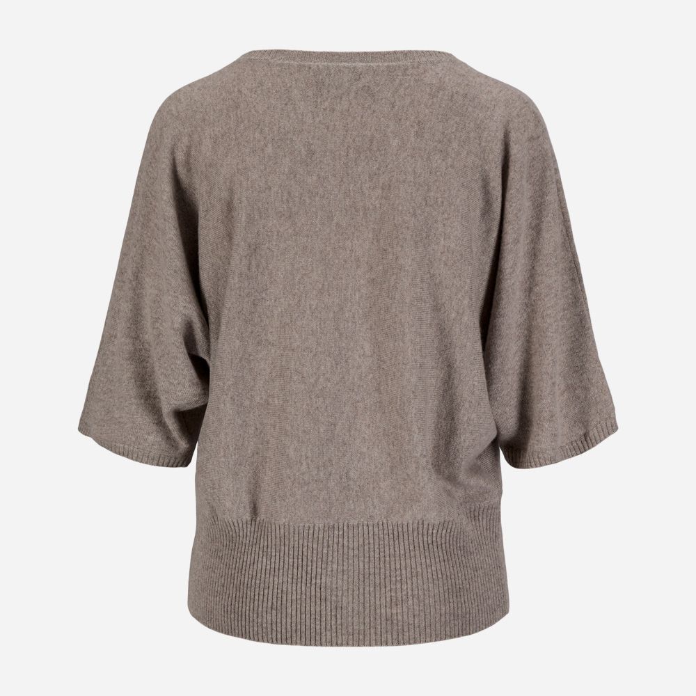 Basic Batwing Pullover - Cappuccino