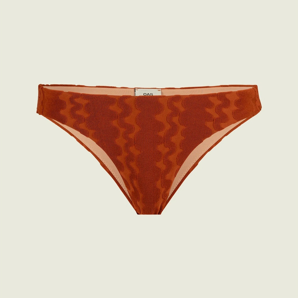 Scribble Solis Bikini Bottom - Terracotta