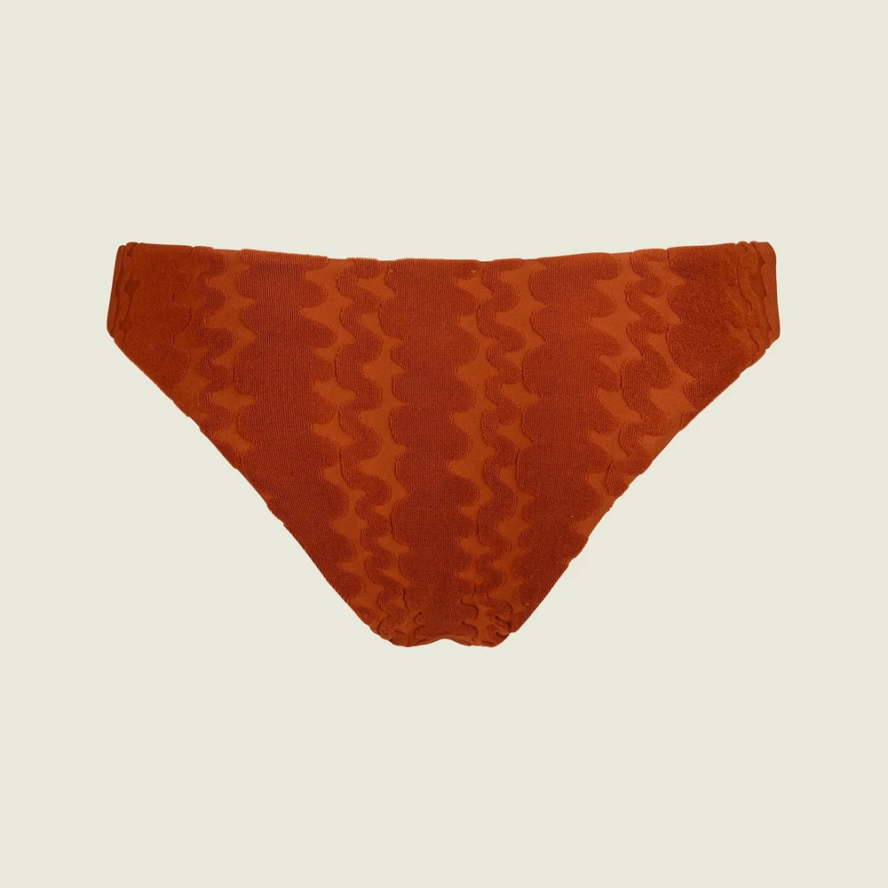 Scribble Solis Bikini Bottom - Terracotta