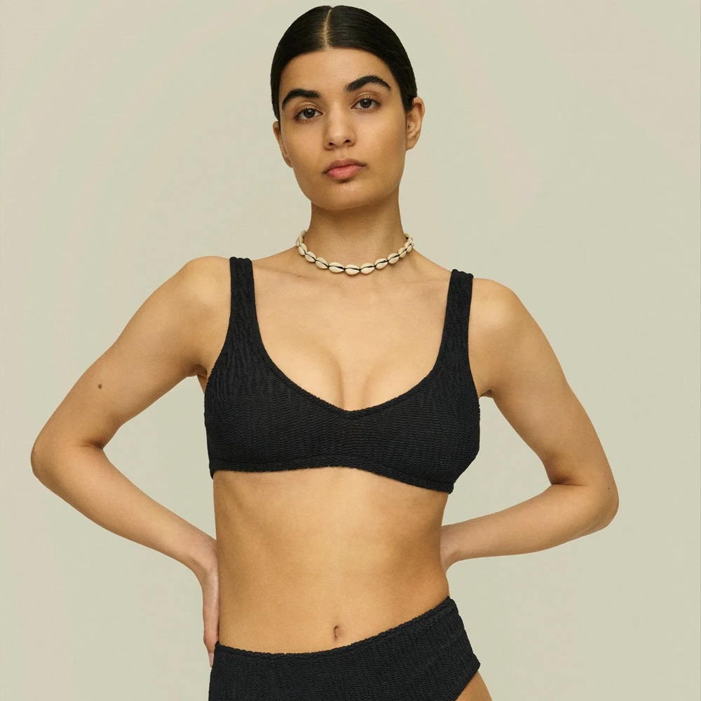 Roccia Bikini Top - Nero