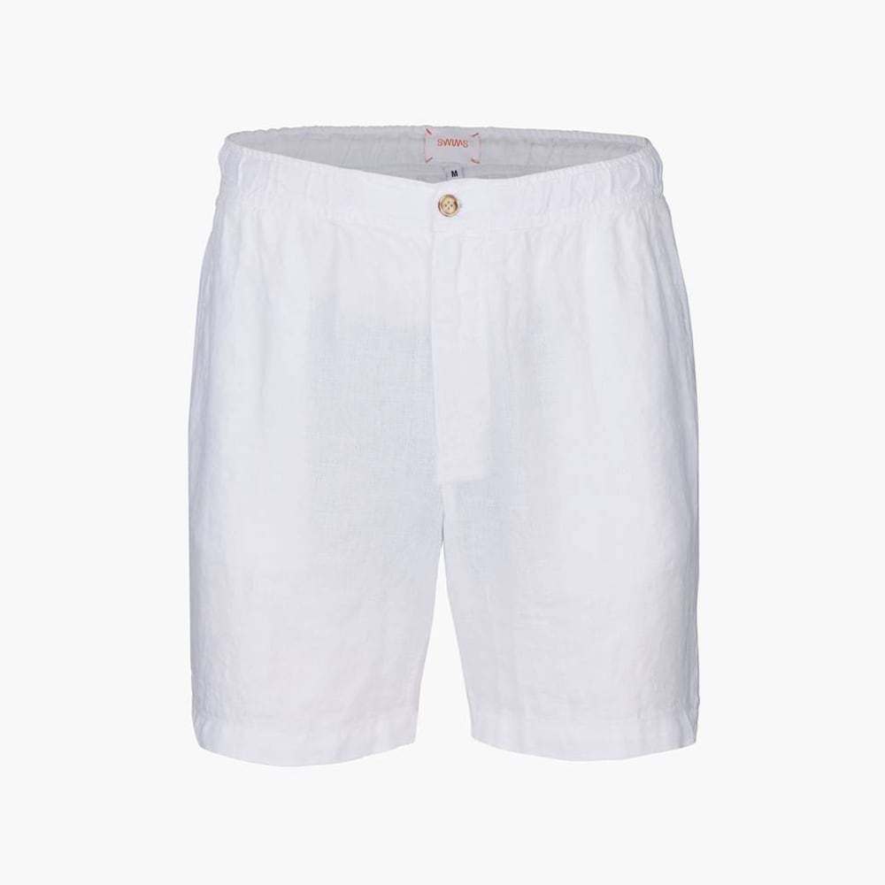 Amalfi Linen Shorts - White