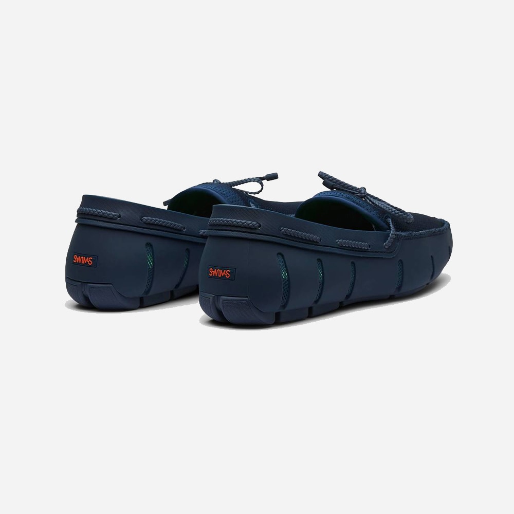 Braided Lace Loafer - Navy