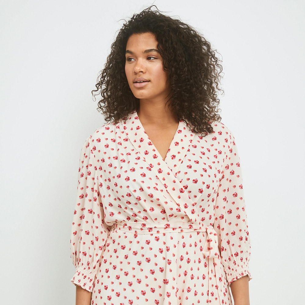 Emelia Dress - Pink Berry Print