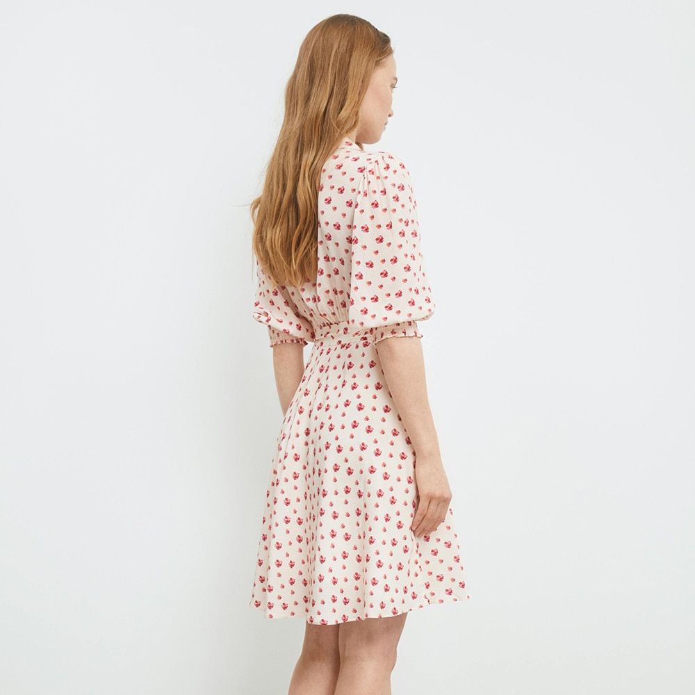 Emelia Dress - Pink Berry Print