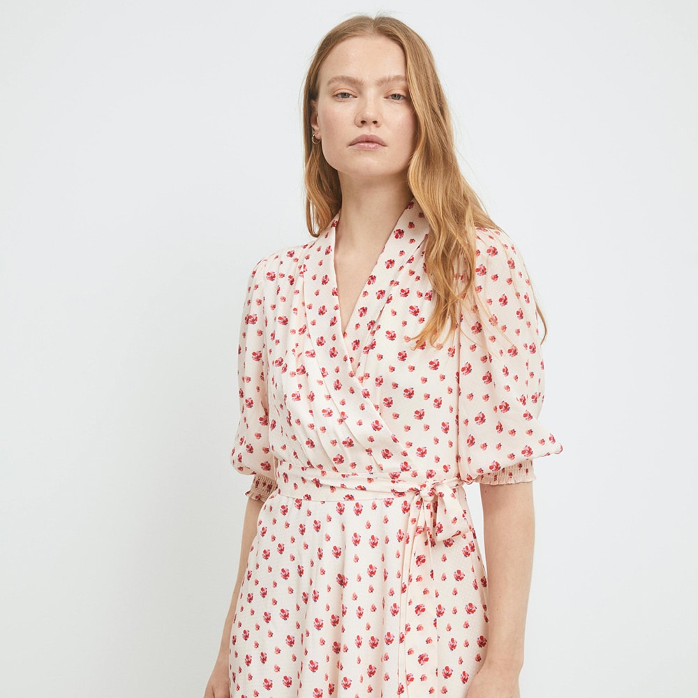 Emelia Dress - Pink Berry Print
