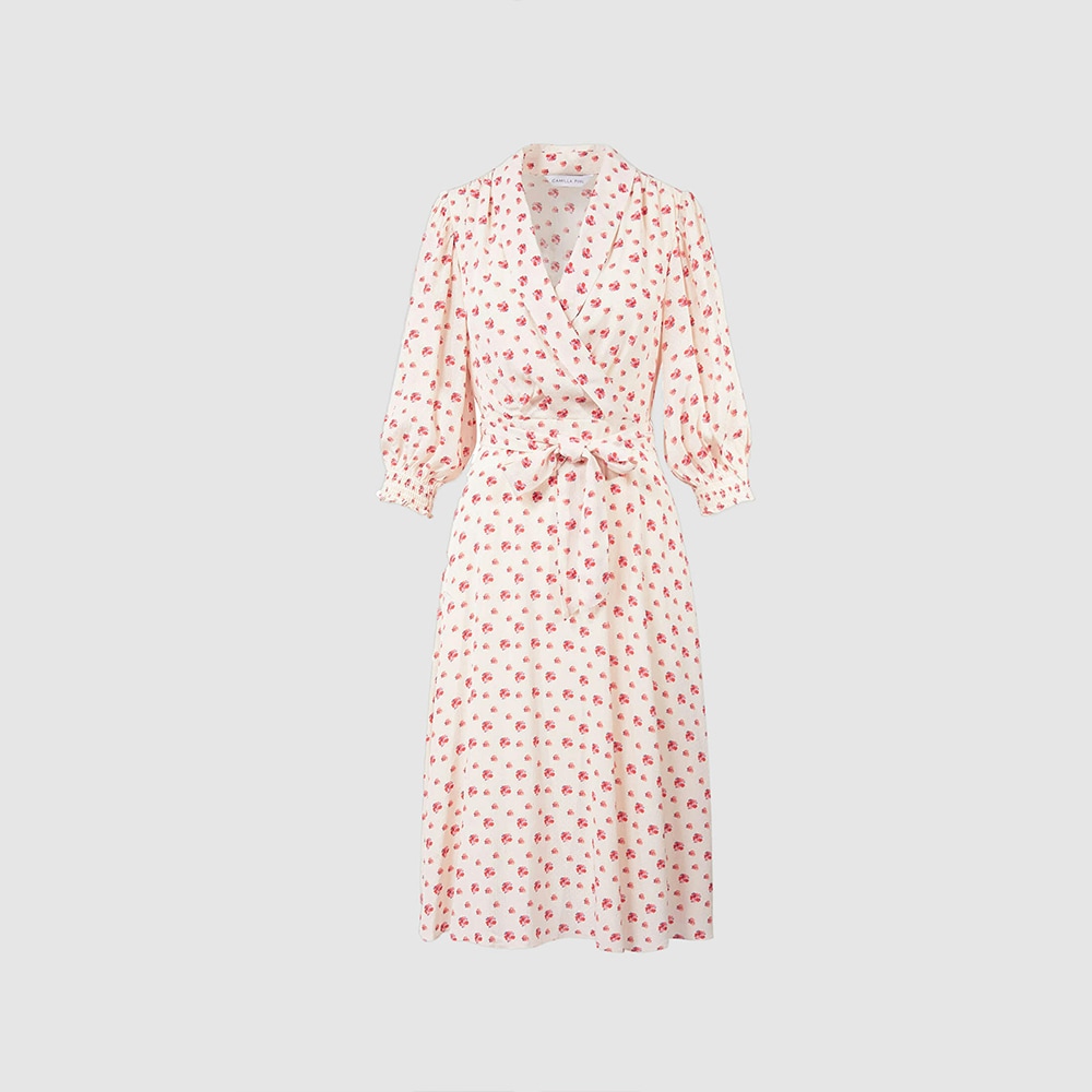 Emelia Dress - Pink Berry Print