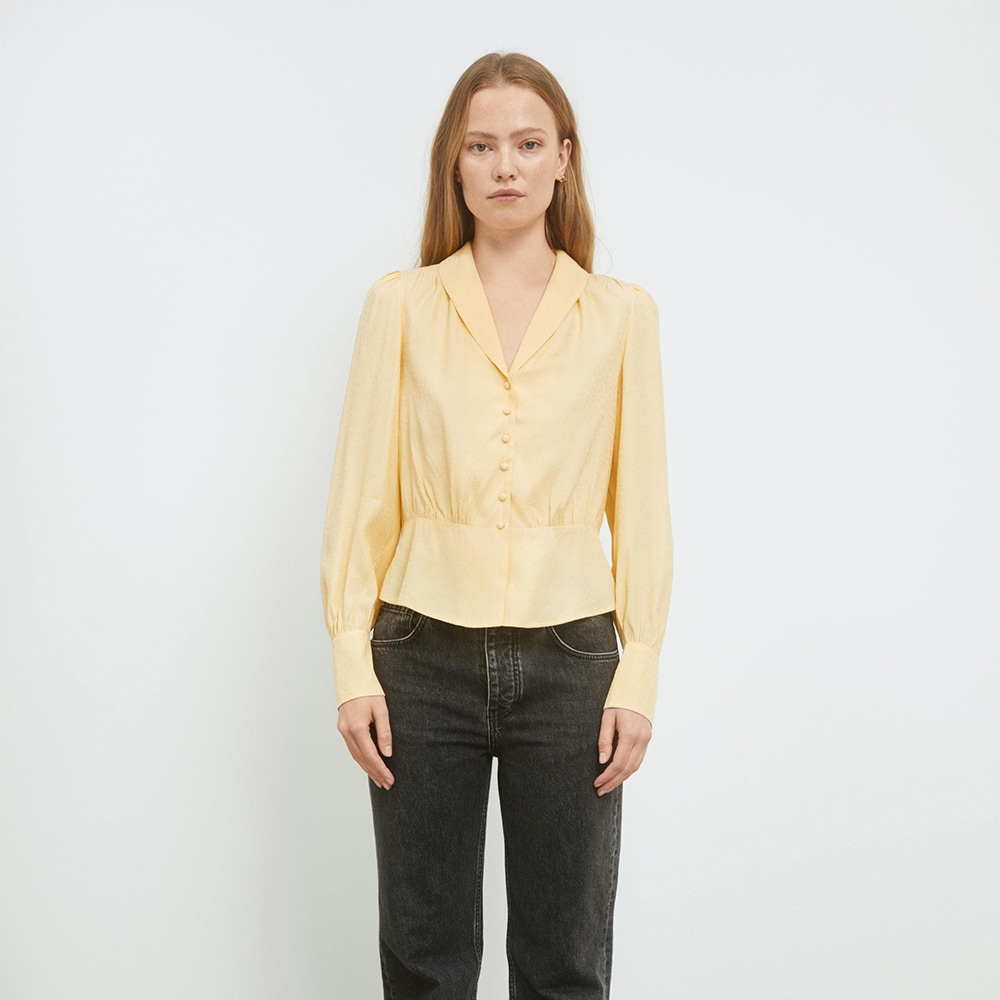 Papil Blouse - Light Yellow