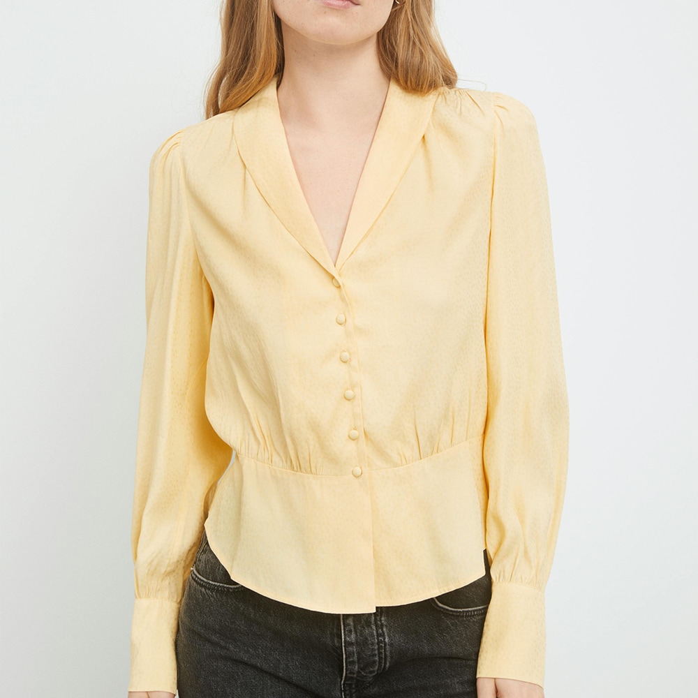 Papil Blouse - Light Yellow