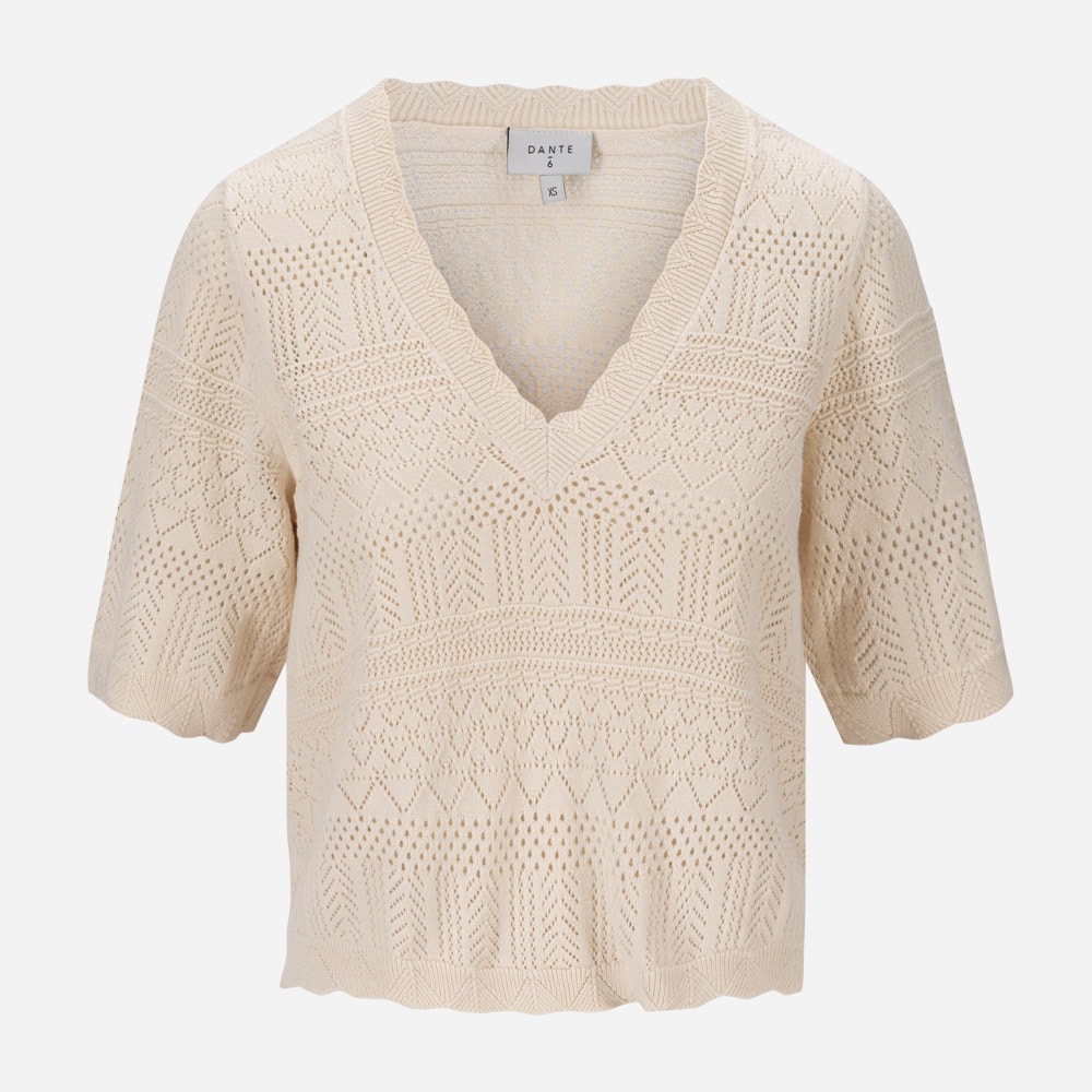 Elon Ajour Top - Butter Cream