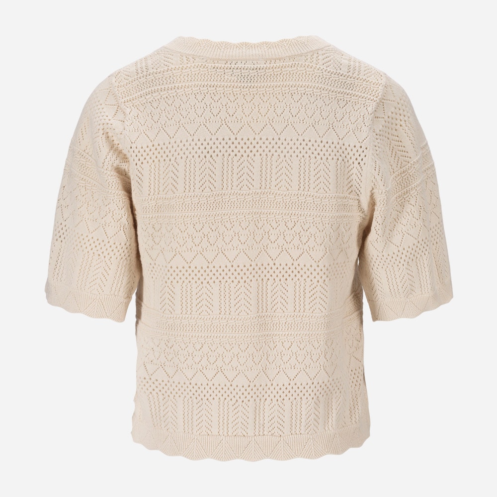 Elon Ajour Top - Butter Cream