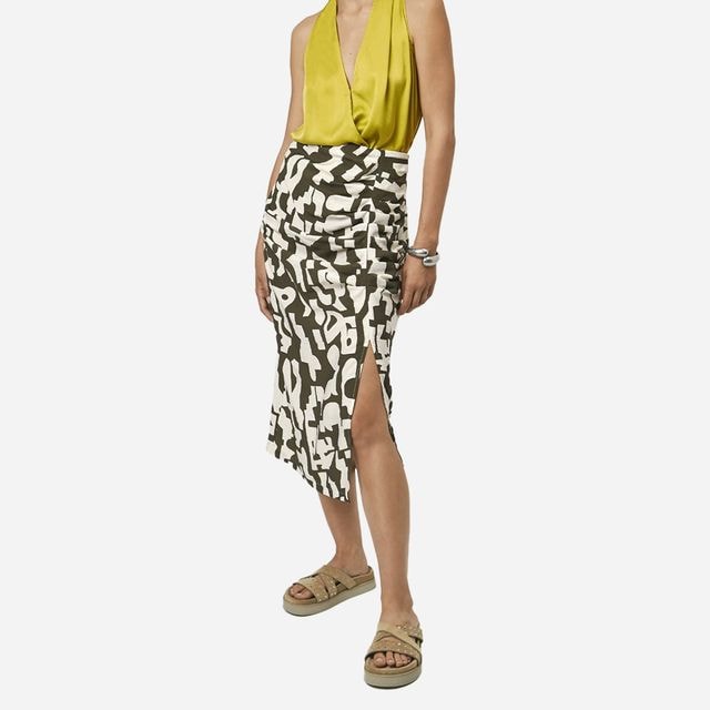 Leica Printed Midi Skirt - Jungle Leaf