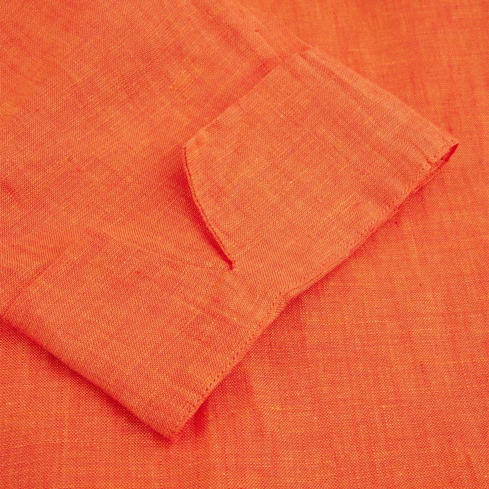 Aud Linen Dress - Orange