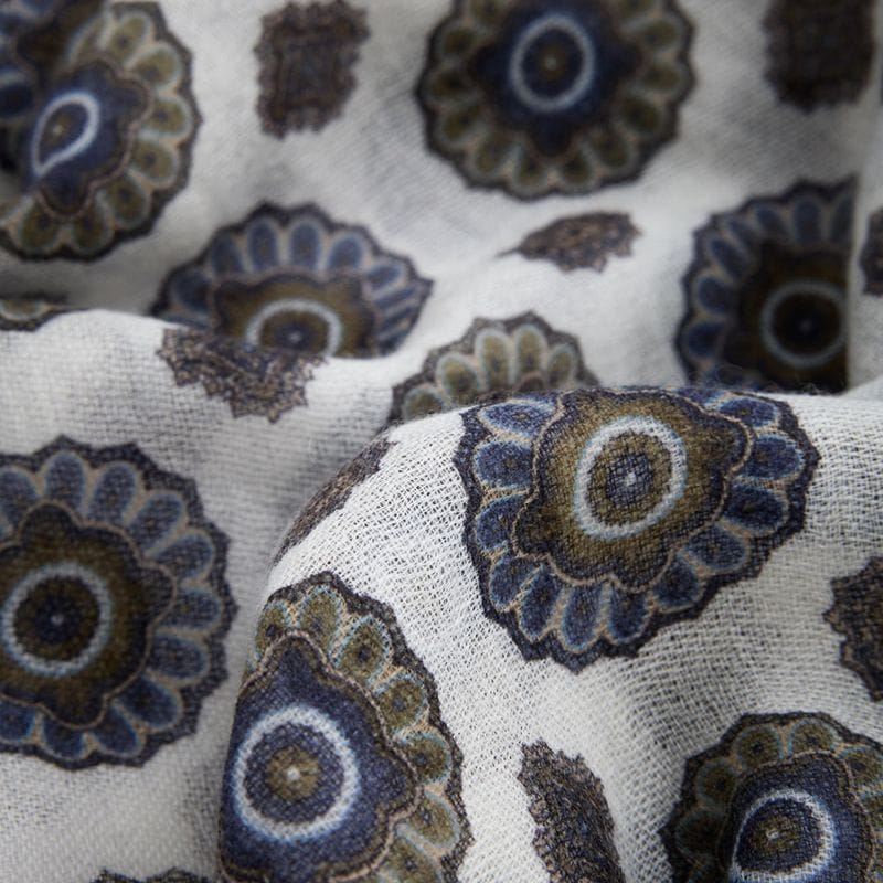 Sciarpa Cashmere - White Flower