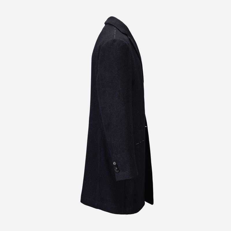 Coat Firenze - Navy Herringbone