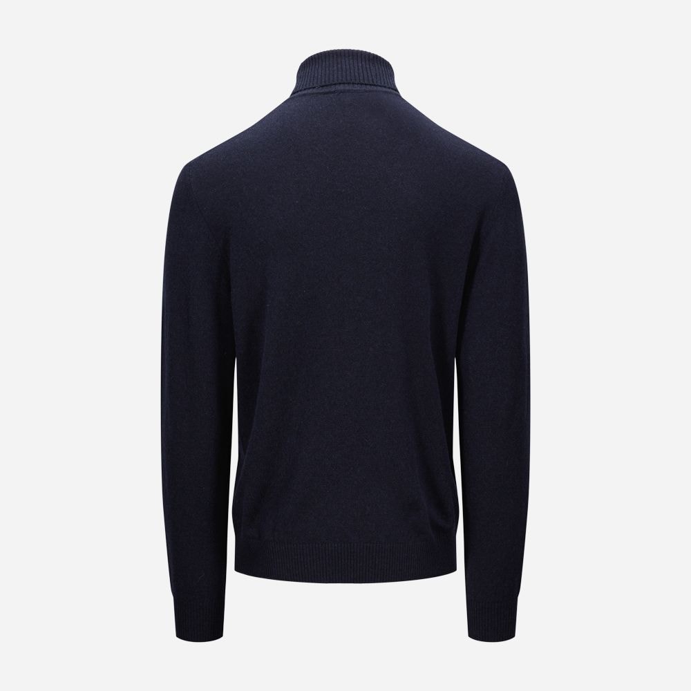 Maglia Turtleneck - Navy Cable