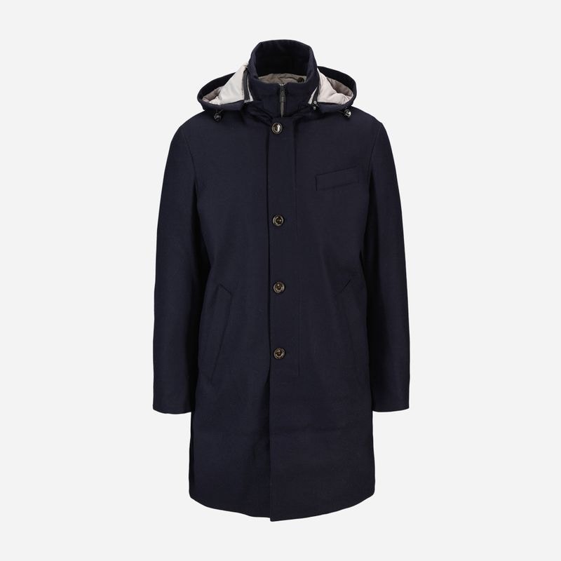 Coat Loro Piana Rainsystem - Dark Blue