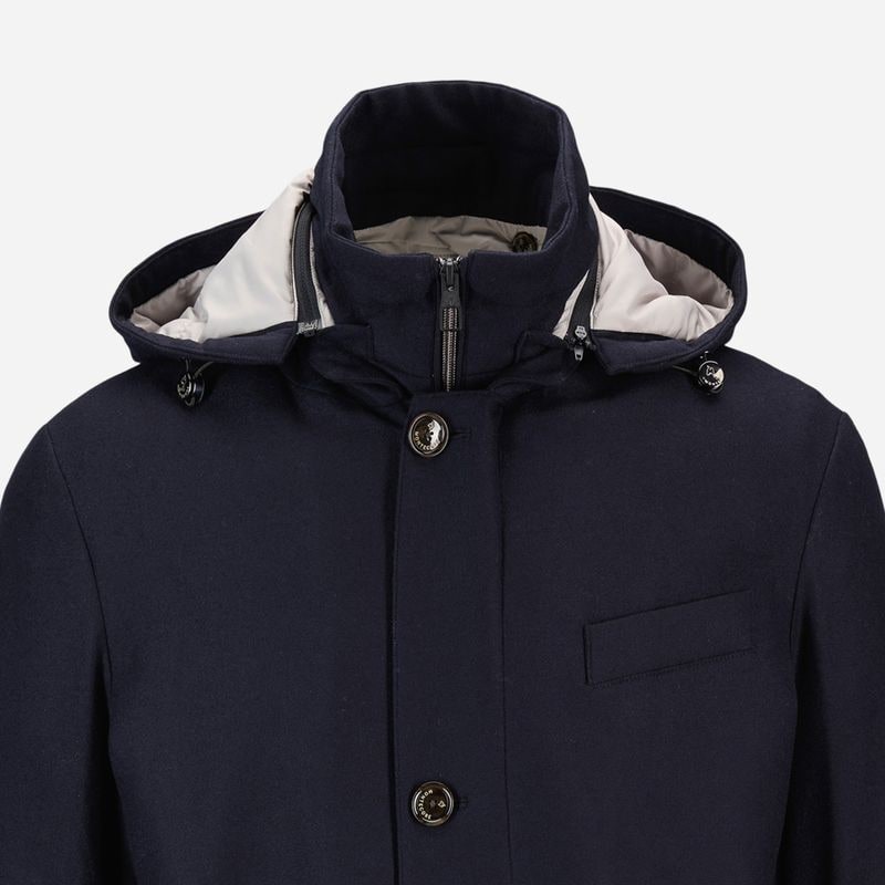 Coat Loro Piana Rainsystem - Dark Blue