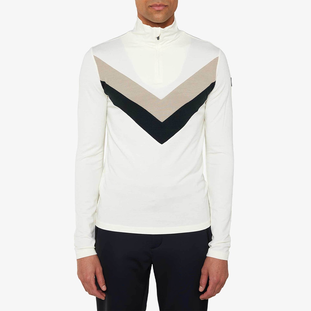 Voss Chevron Zipup Men - Off White