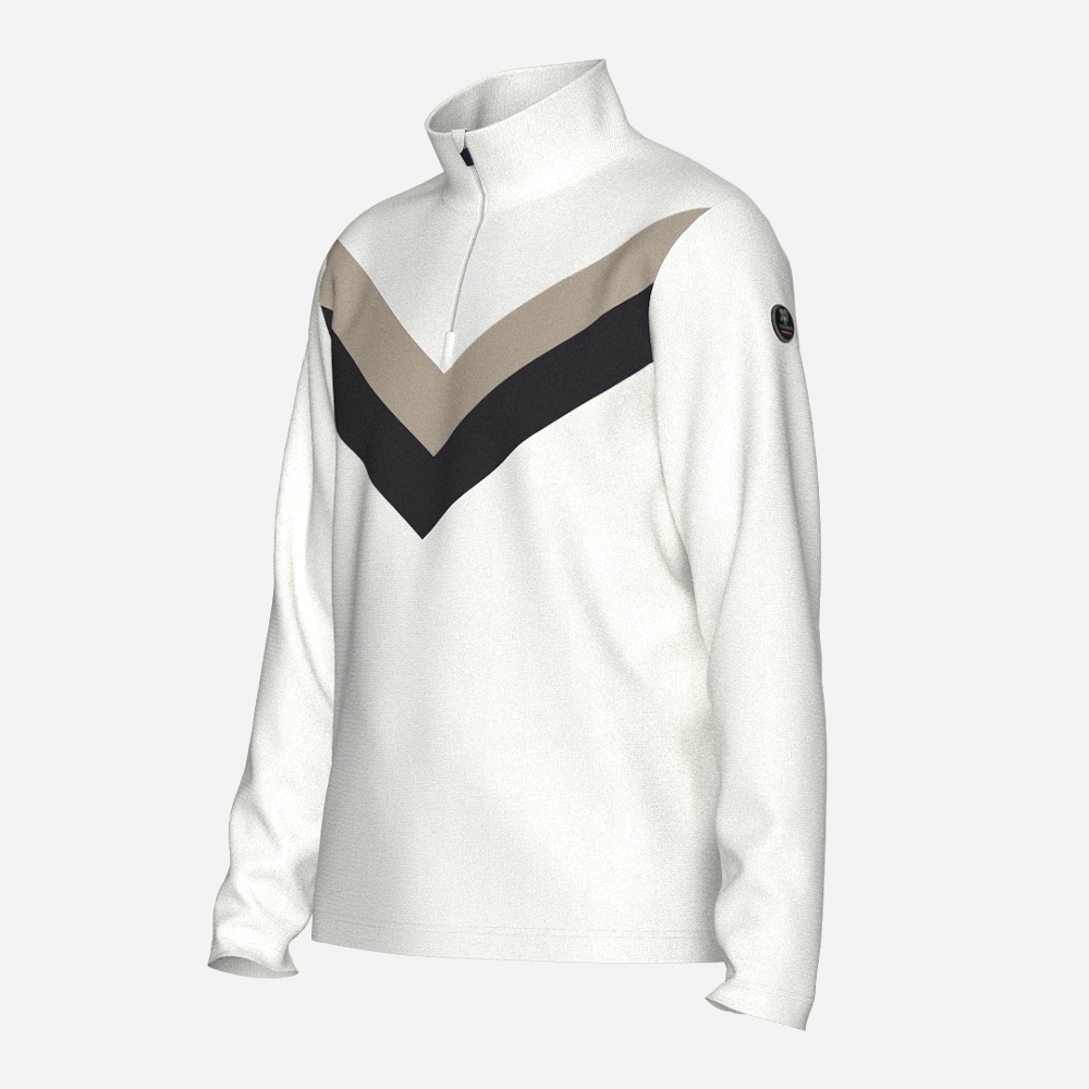 Voss Chevron Zipup Men - Off White
