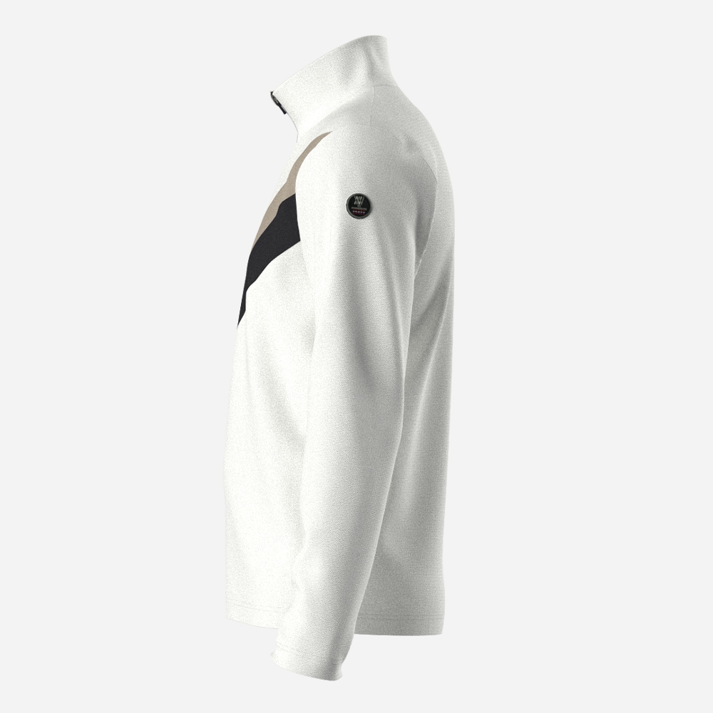 Voss Chevron Zipup Men - Off White