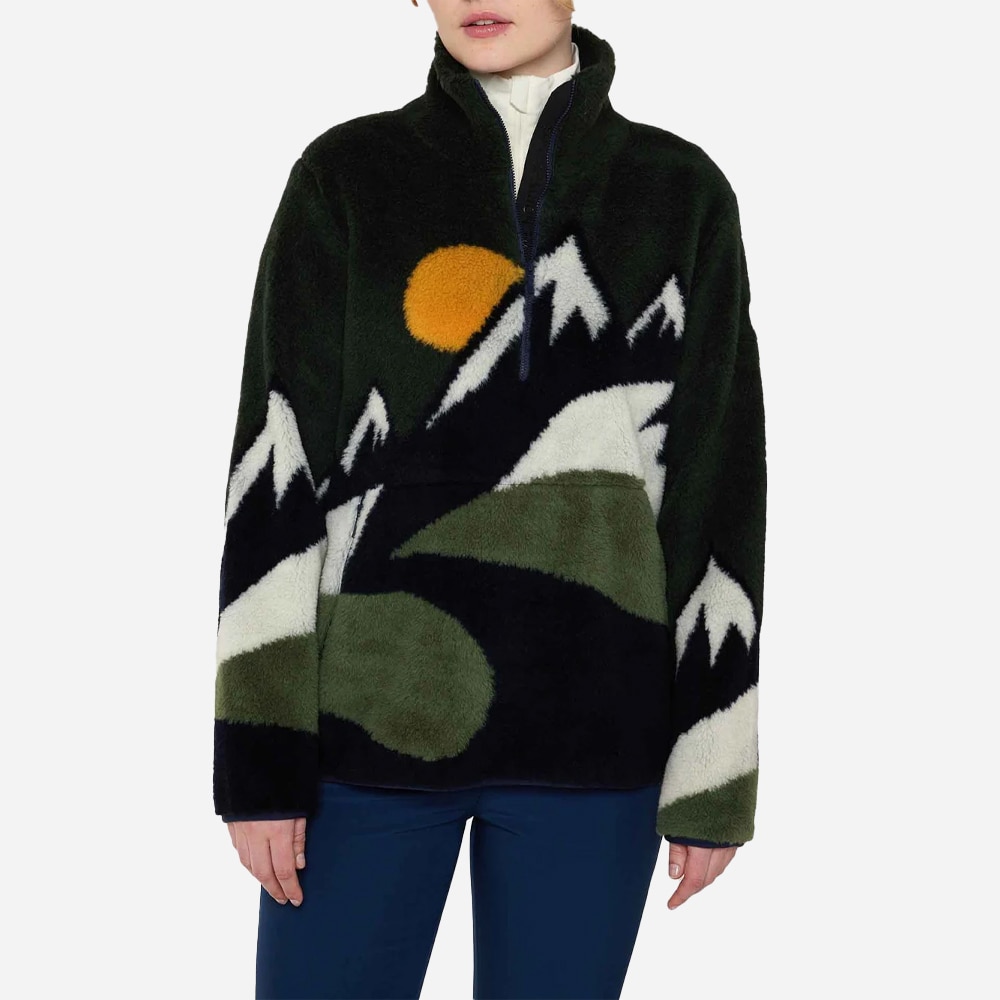 Snowfun Sweater Woman - Olive Green