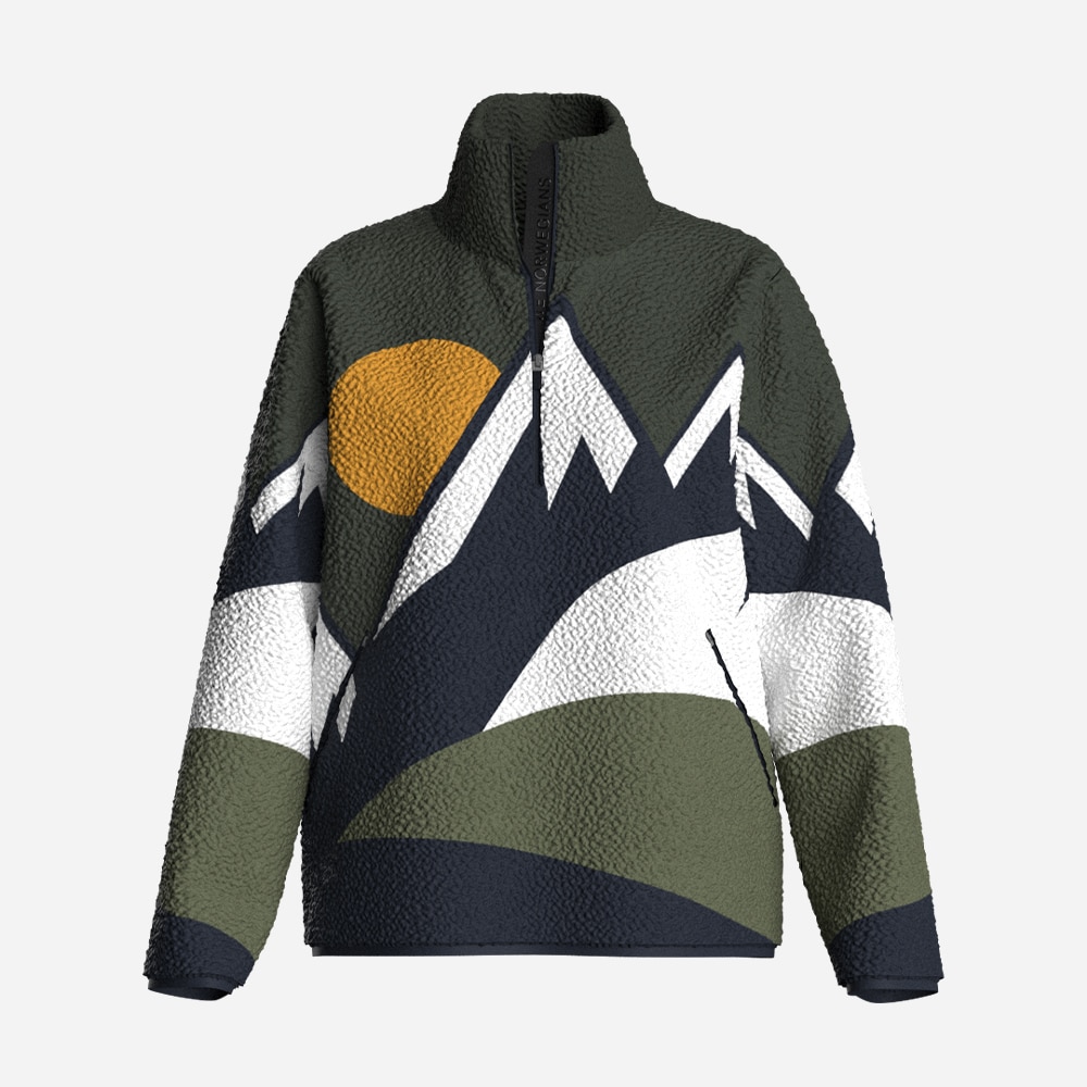 Snowfun Sweater Woman - Olive Green