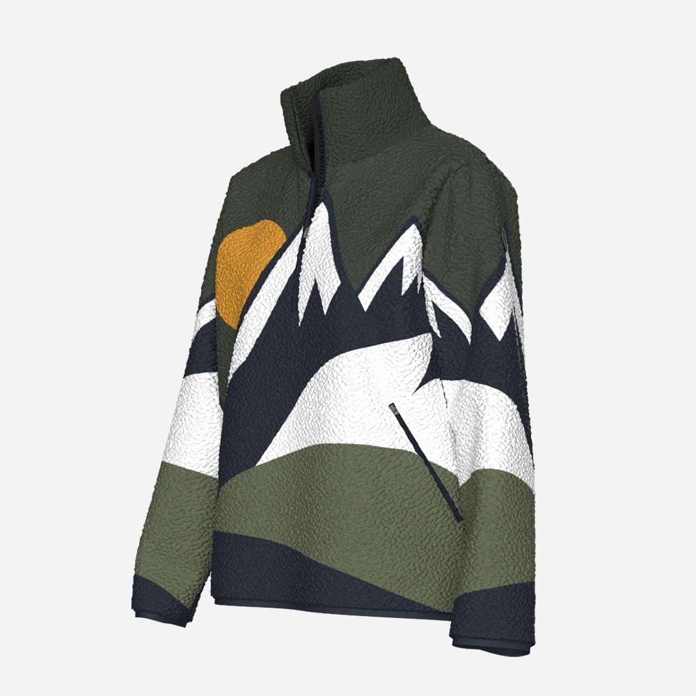 Snowfun Sweater Woman - Olive Green