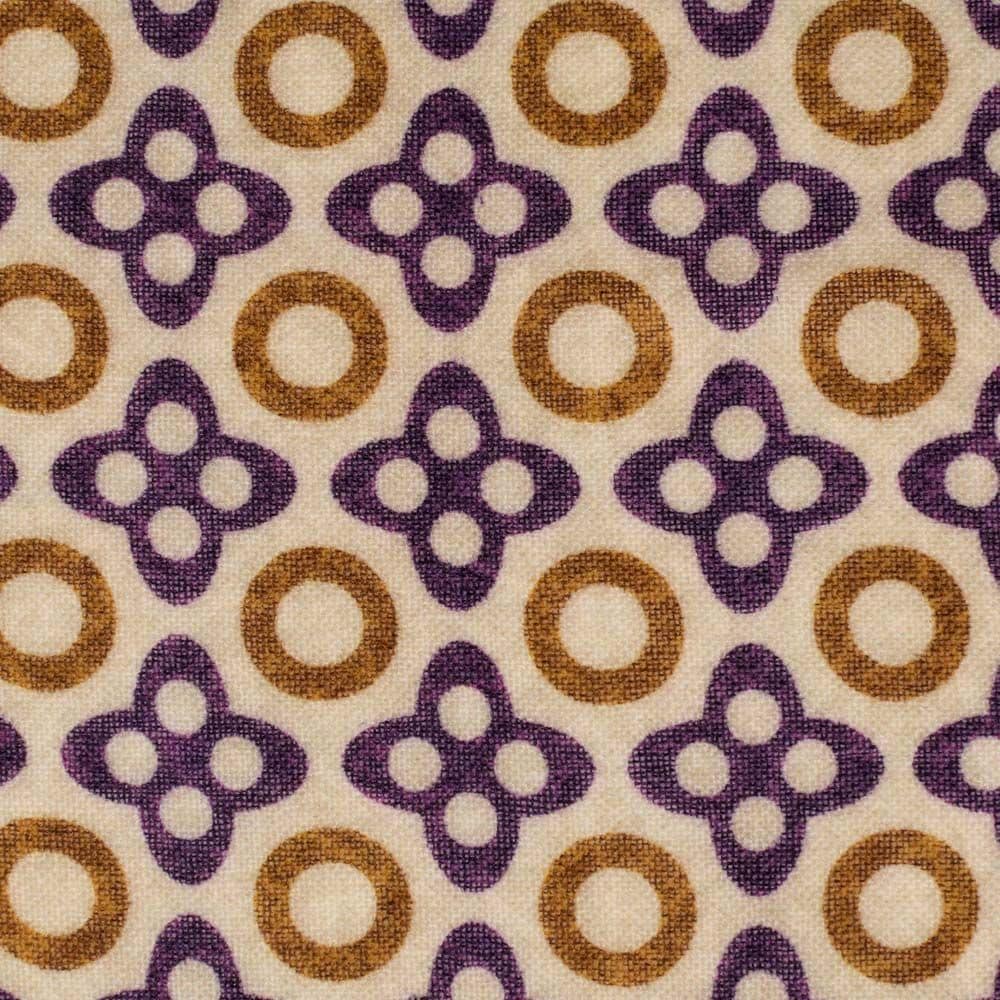 Scarf Wool - White-Beige-Lilac