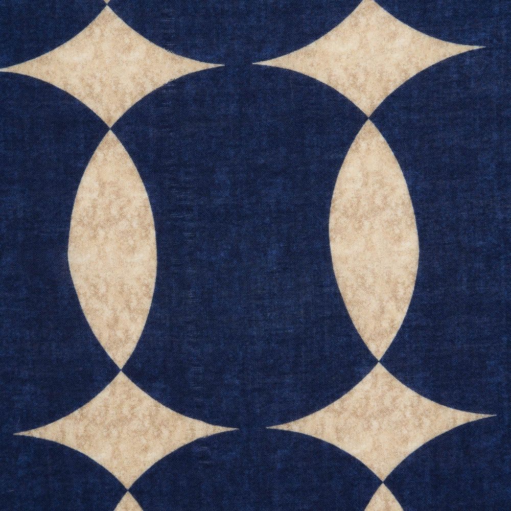 Scarf Wool - Navy-White-Red