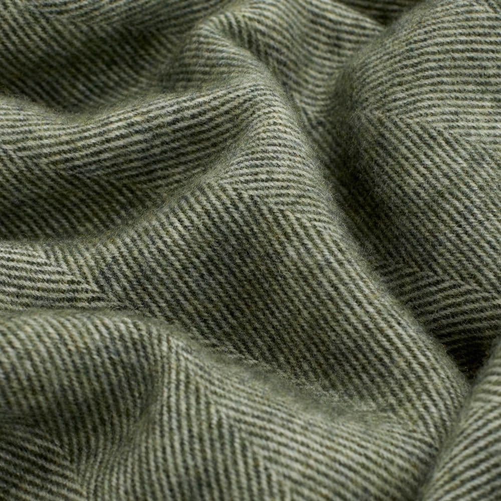 Scarf Wool - Herringbone Olive