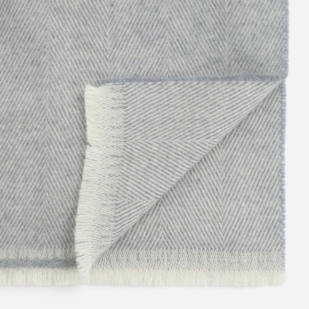 Scarf Wool - Herringbone Ligth Grey