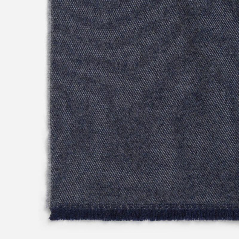 Scarf Wool - Jeans Blue Plain