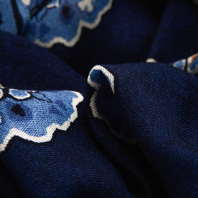 Scarf Wool - Blue-Ligth Blue