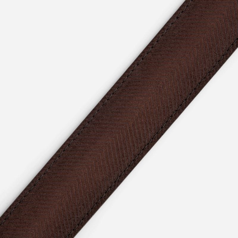 Suede Herringbone Belt - T.Moro