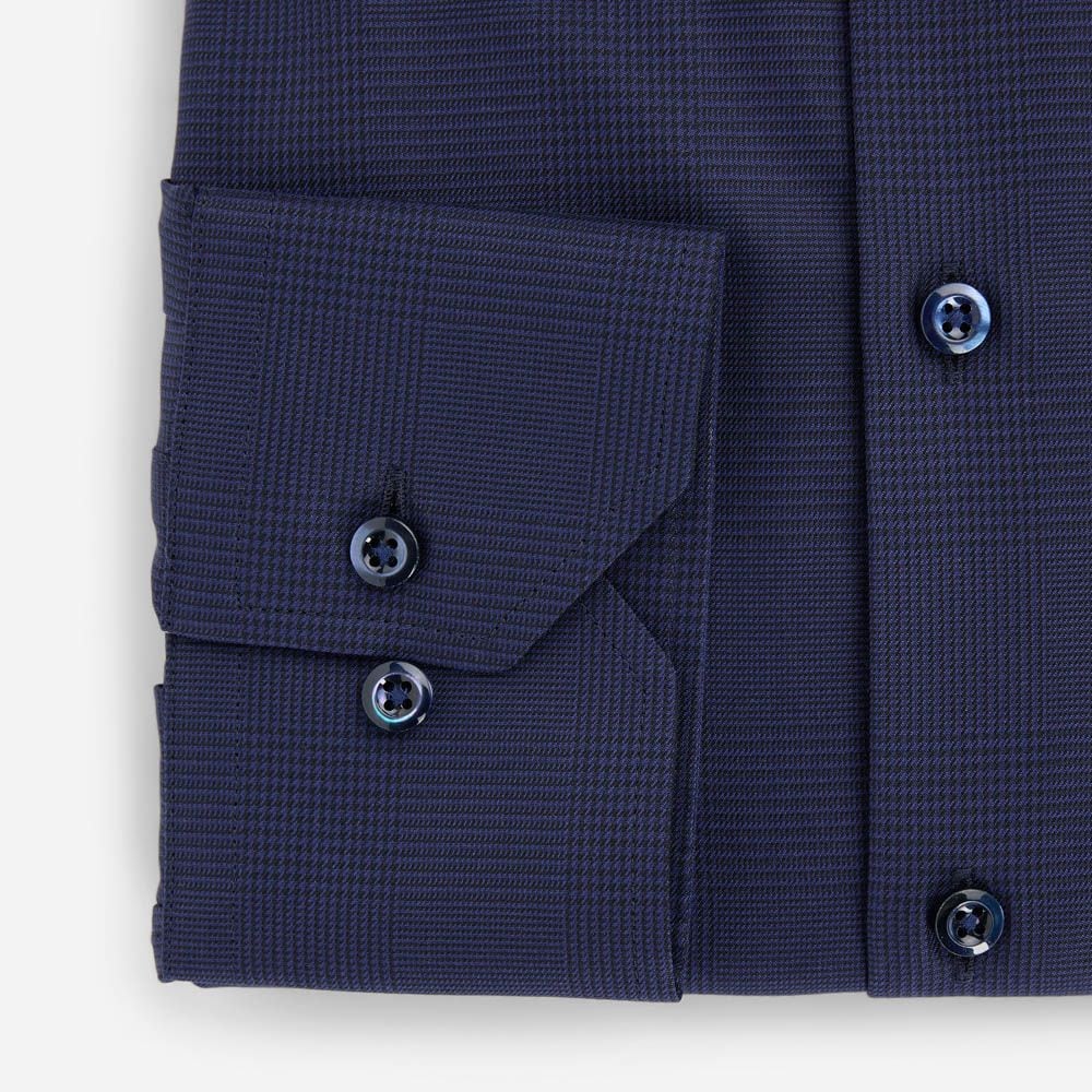 Slimline Shirt - Navy Check