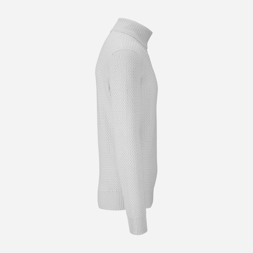 Turtle Neck Braided Wool - Ligth Grey