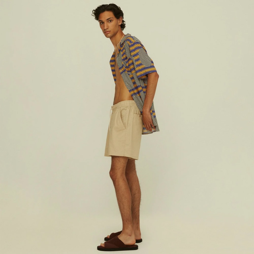 Linen Shorts - Beige