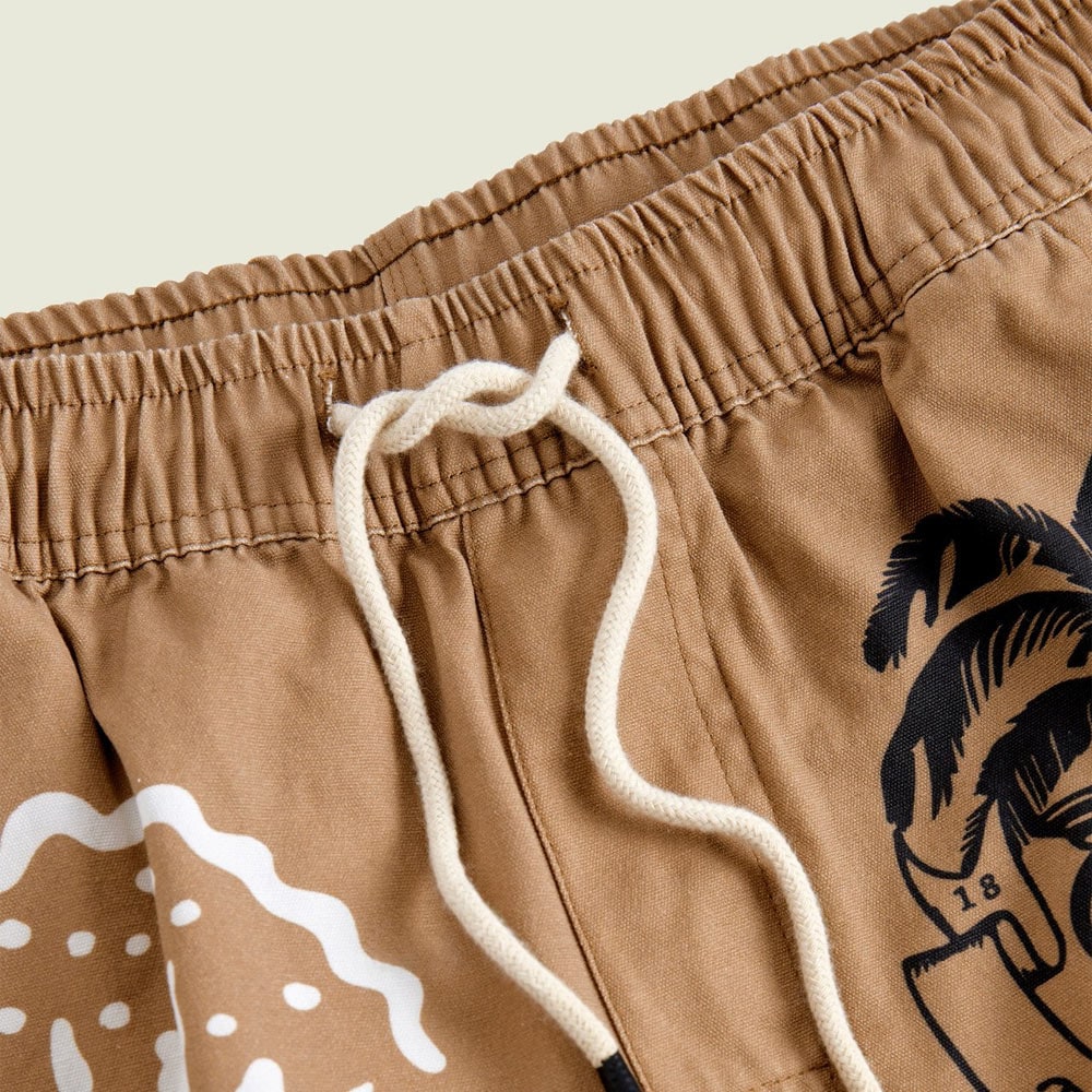 Helios Canvas Shorts - Beige