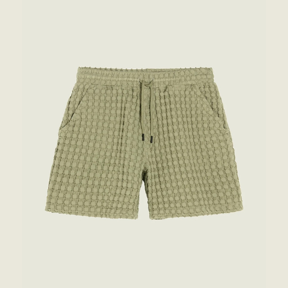 Waffle Shorts - Dusty Green