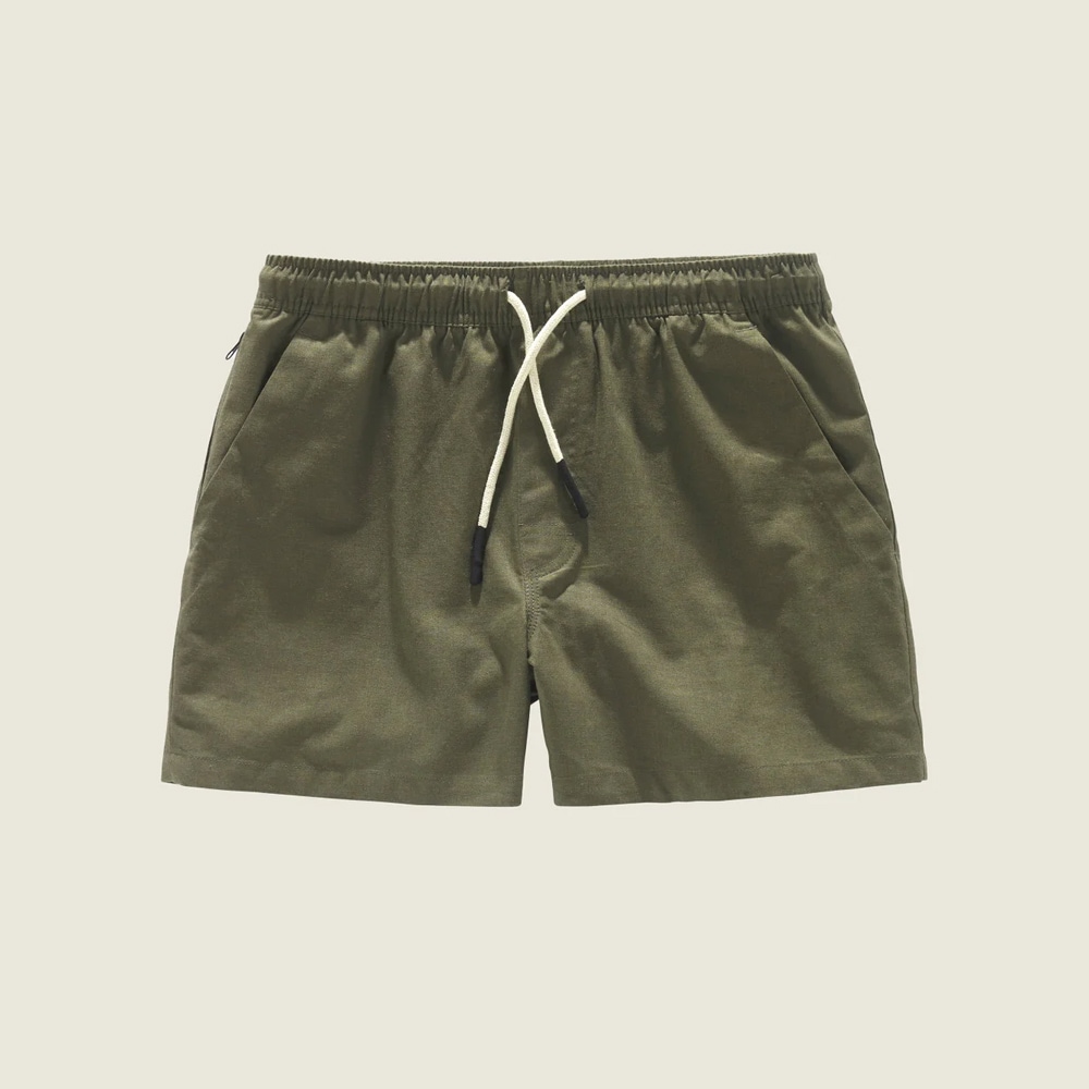 Linen Shorts - Army