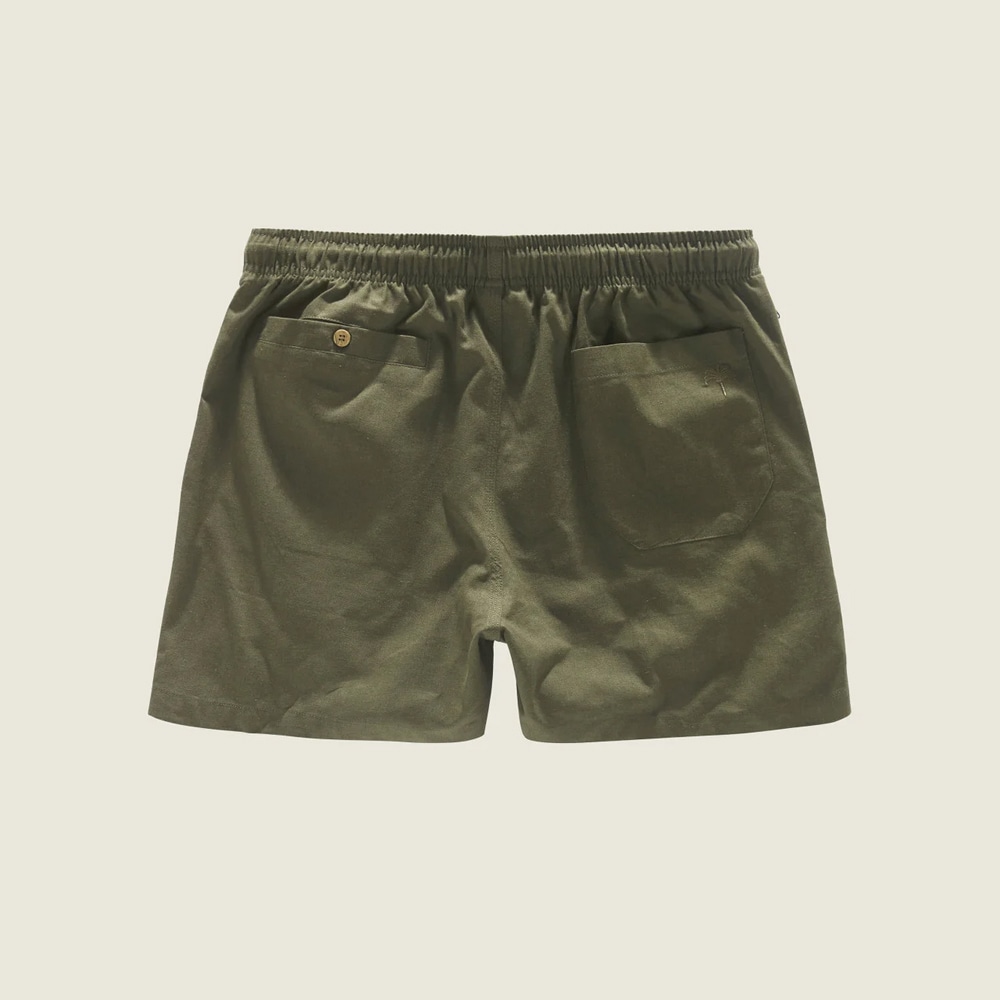 Linen Shorts - Army