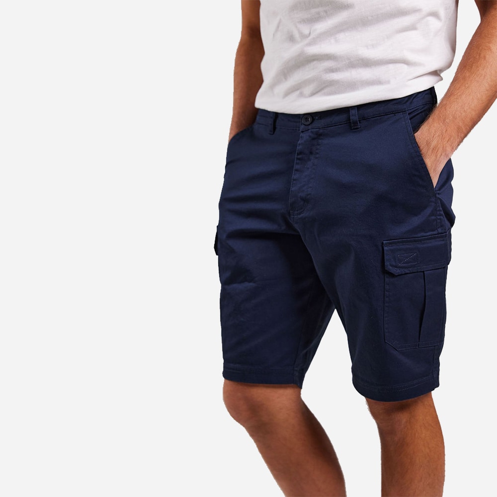 Cargo Stretchy Shorts - Navy
