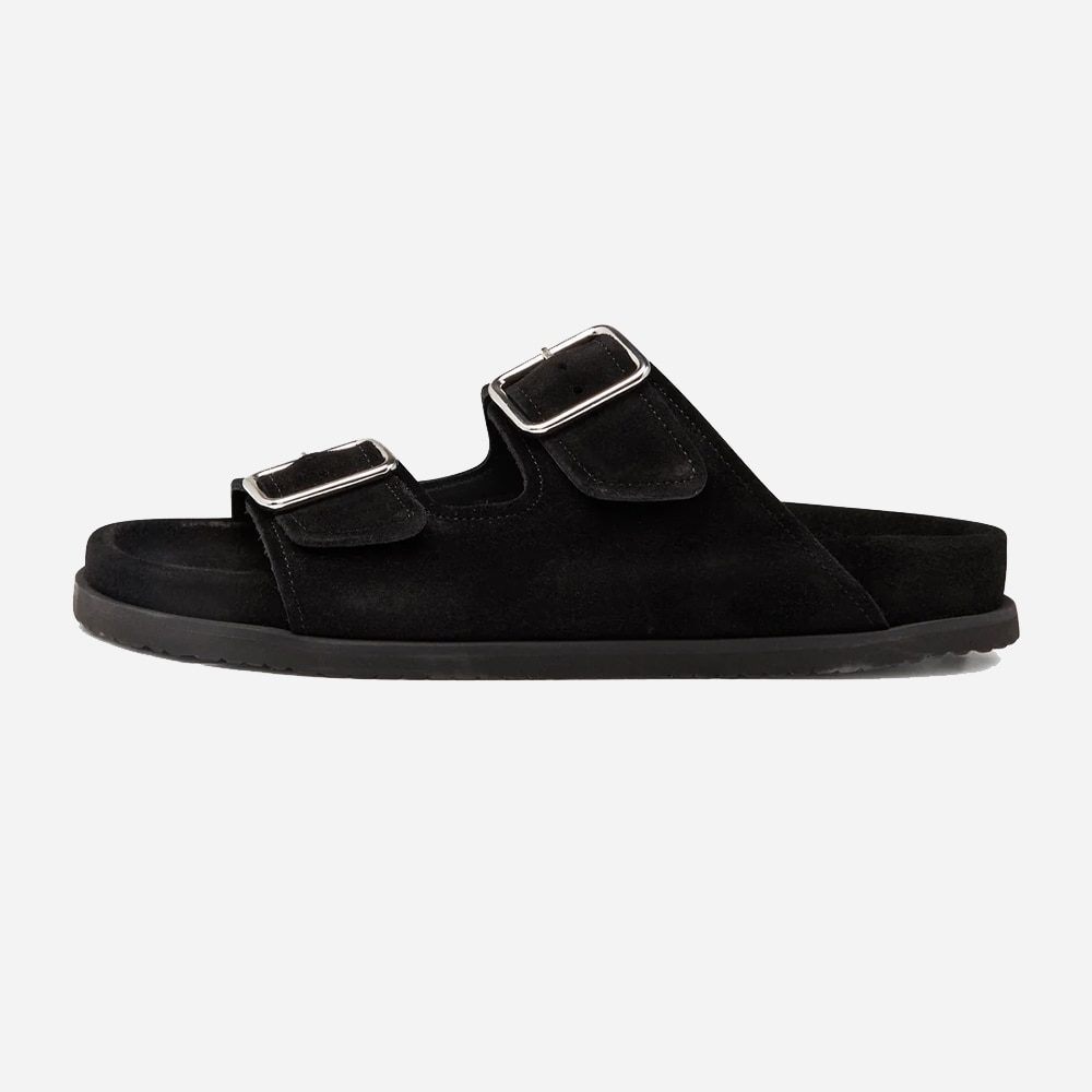 Blake Sandal - Black Suede