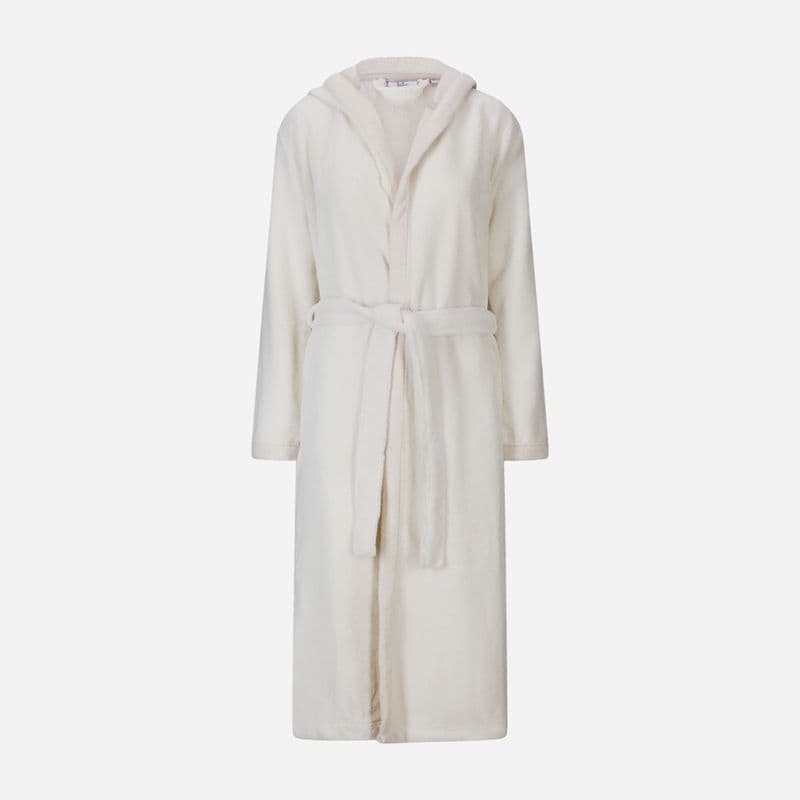 Hooded Robe - Cream