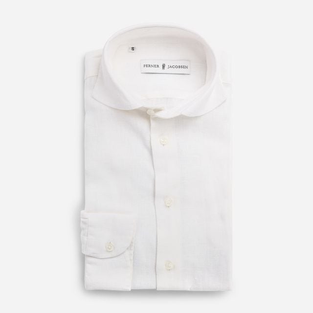 Slim Linen Shirt - Panna
