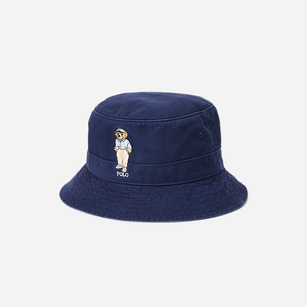 Polo Bear Twill Bucket Hat - Newport Navy